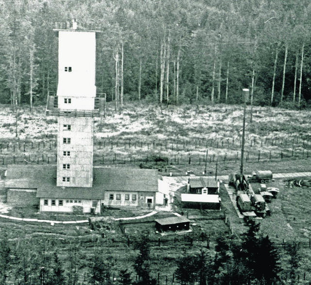 Ehemaliger Militärturm auf dem Rabenberg (Repro: B. Neumann)